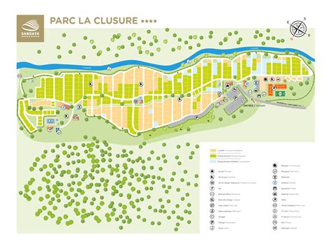 parc la clusure plattegrond|Parc La Clusure Map